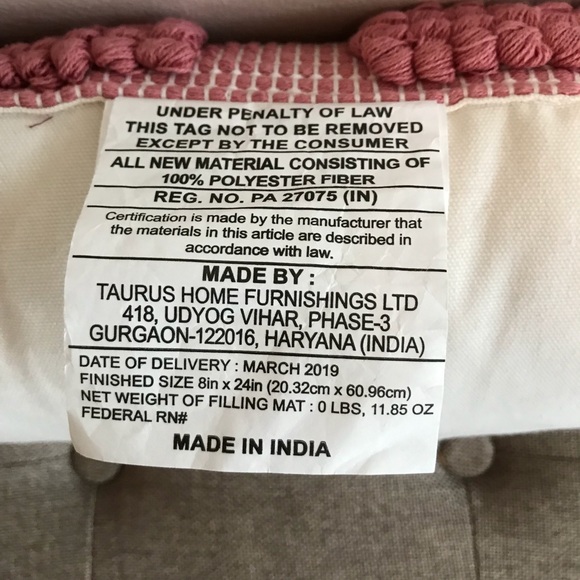 Opalhouse™ for Target. Pink Lumbar Throw Pillow. - Picture 5 of 8